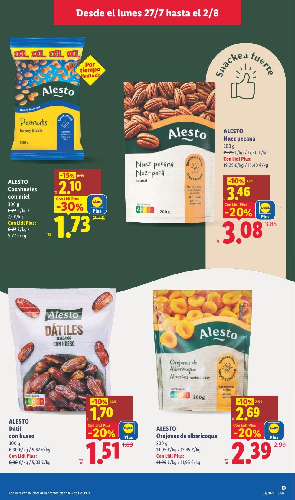 Folleto Lidl Alimentación · 27 de julio de 2026 – 2 de agosto de 2026 — Página 13