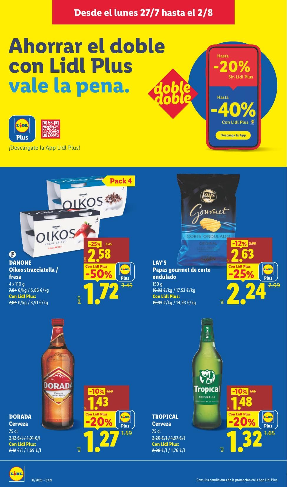Folleto Lidl Alimentación · 27 de julio de 2026 – 2 de agosto de 2026 — Página 16