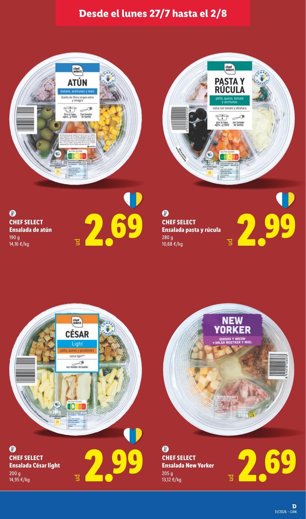 Folleto Lidl Alimentación · 27 de julio de 2026 – 2 de agosto de 2026 — Página 19