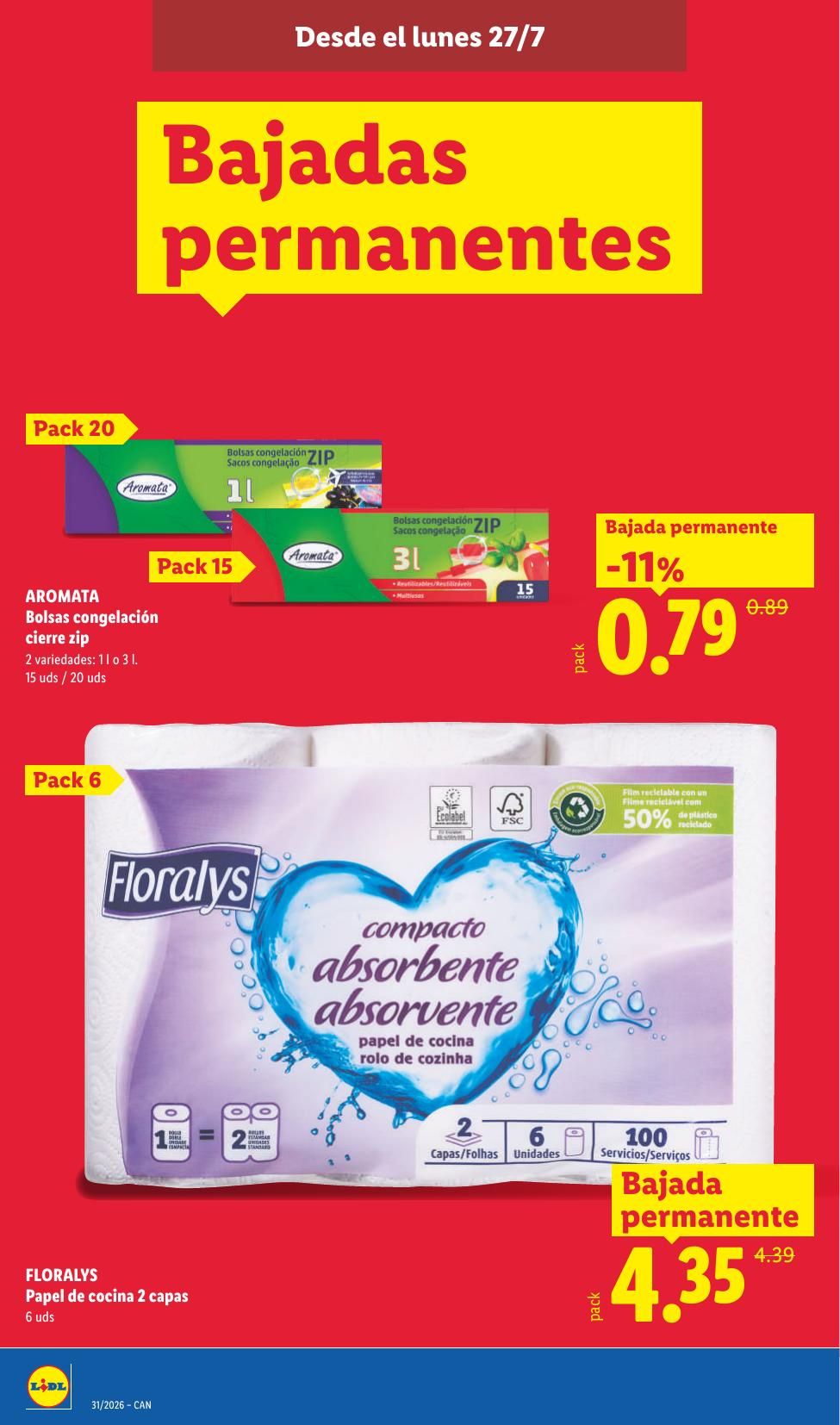 Folleto Lidl Alimentación · 27 de julio de 2026 – 2 de agosto de 2026 — Página 20