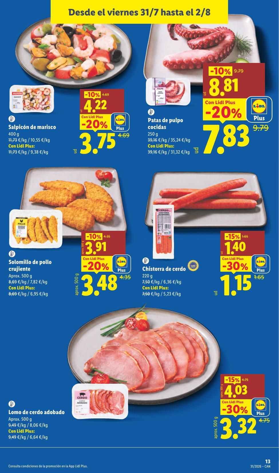Folleto Lidl Alimentación · 27 de julio de 2026 – 2 de agosto de 2026 — Página 23