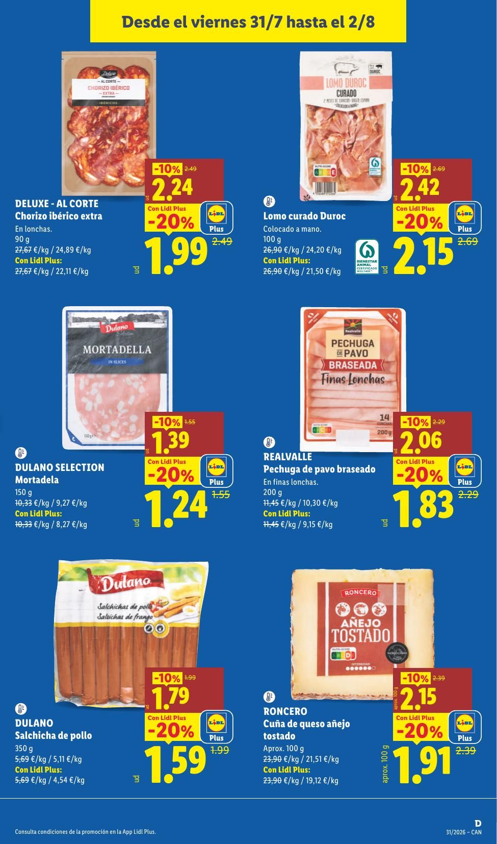 Folleto Lidl Alimentación · 27 de julio de 2026 – 2 de agosto de 2026 — Página 25