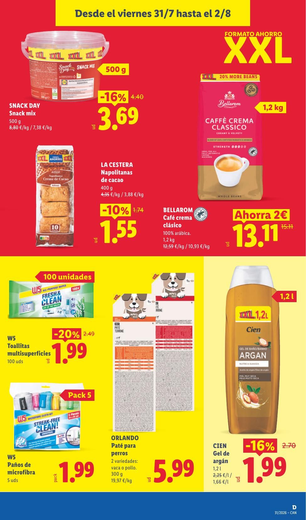 Folleto Lidl Alimentación · 27 de julio de 2026 – 2 de agosto de 2026 — Página 31