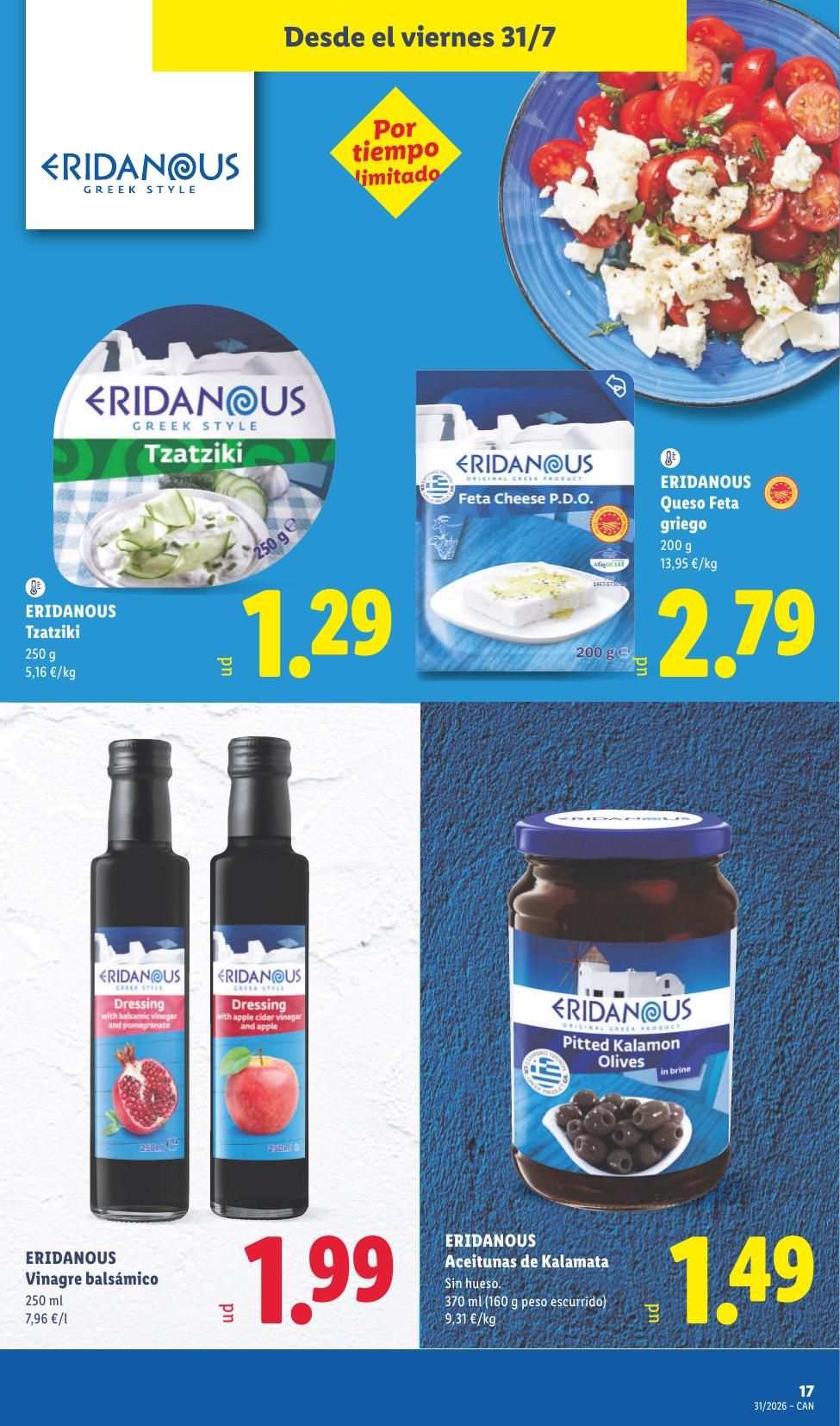 Folleto Lidl Alimentación · 27 de julio de 2026 – 2 de agosto de 2026 — Página 33