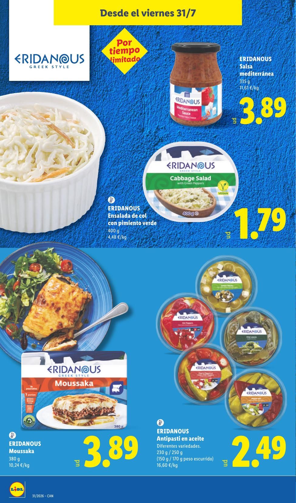 Folleto Lidl Alimentación · 27 de julio de 2026 – 2 de agosto de 2026 — Página 34