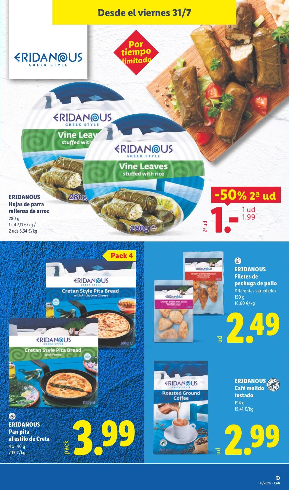 Folleto Lidl Alimentación · 27 de julio de 2026 – 2 de agosto de 2026 — Página 35