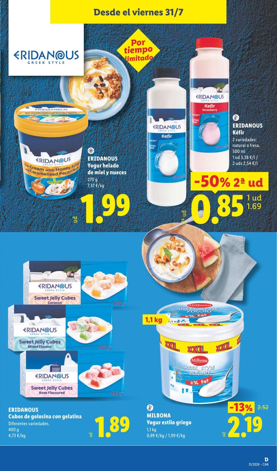 Folleto Lidl Alimentación · 27 de julio de 2026 – 2 de agosto de 2026 — Página 39