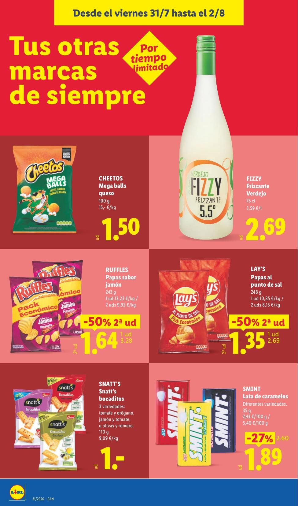 Folleto Lidl Alimentación · 27 de julio de 2026 – 2 de agosto de 2026 — Página 42