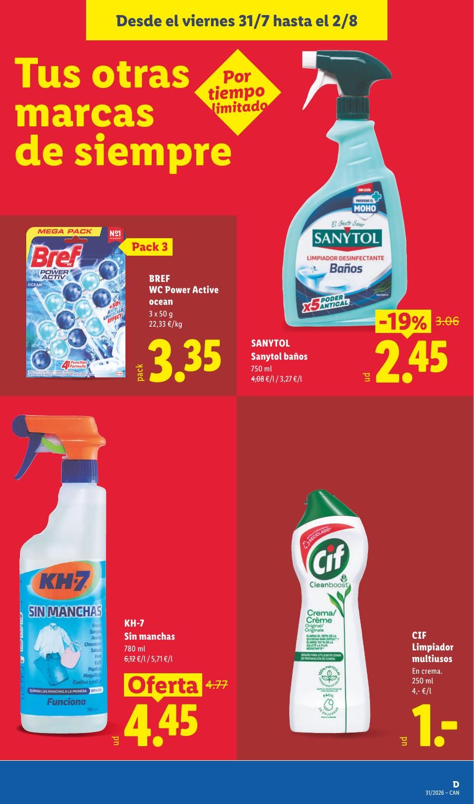 Folleto Lidl Alimentación · 27 de julio de 2026 – 2 de agosto de 2026 — Página 45