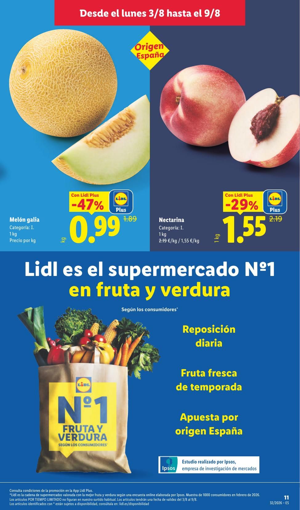 Folleto Lidl Alimentación · 3 de agosto de 2026 – 9 de agosto de 2026 — Página 11