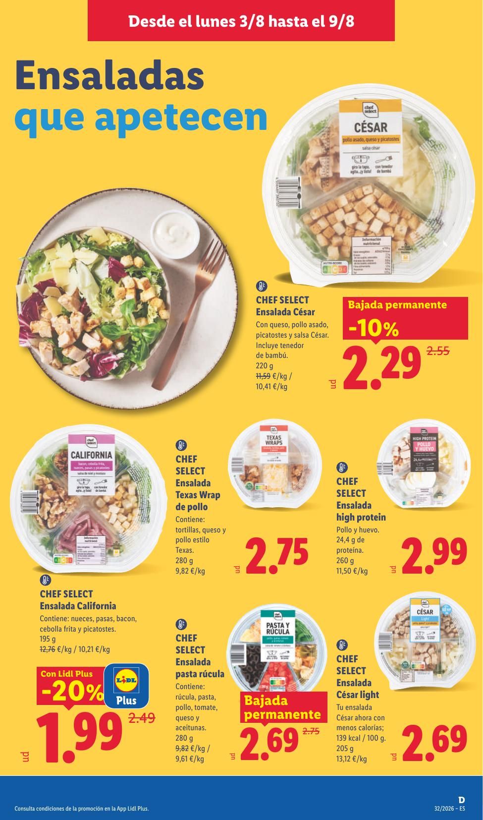 Folleto Lidl Alimentación · 3 de agosto de 2026 – 9 de agosto de 2026 — Página 13