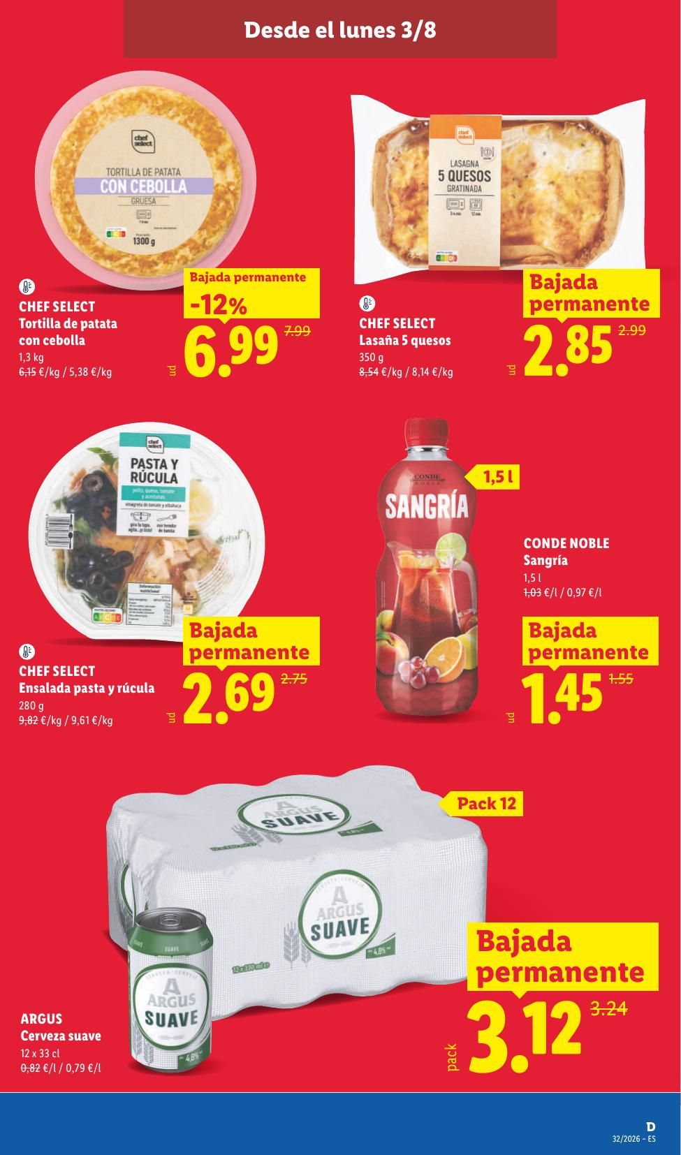 Folleto Lidl Alimentación · 3 de agosto de 2026 – 9 de agosto de 2026 — Página 5