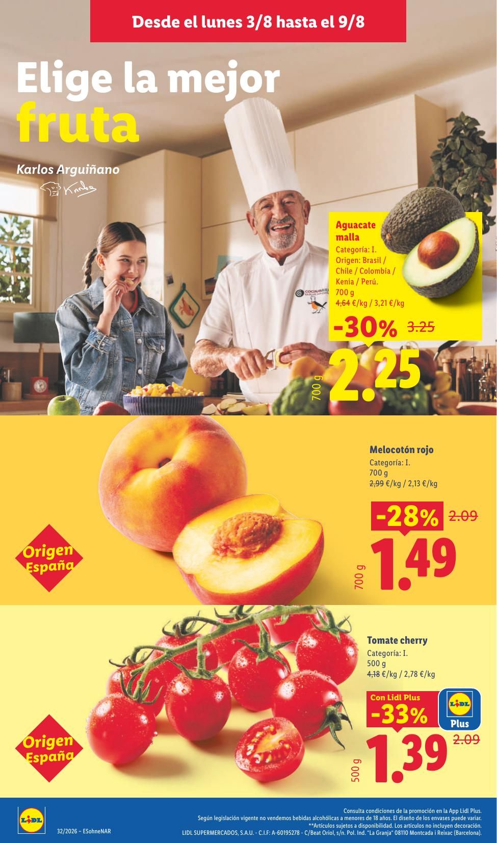 Folleto Lidl Alimentación · 3 de agosto de 2026 – 9 de agosto de 2026 — Página 10