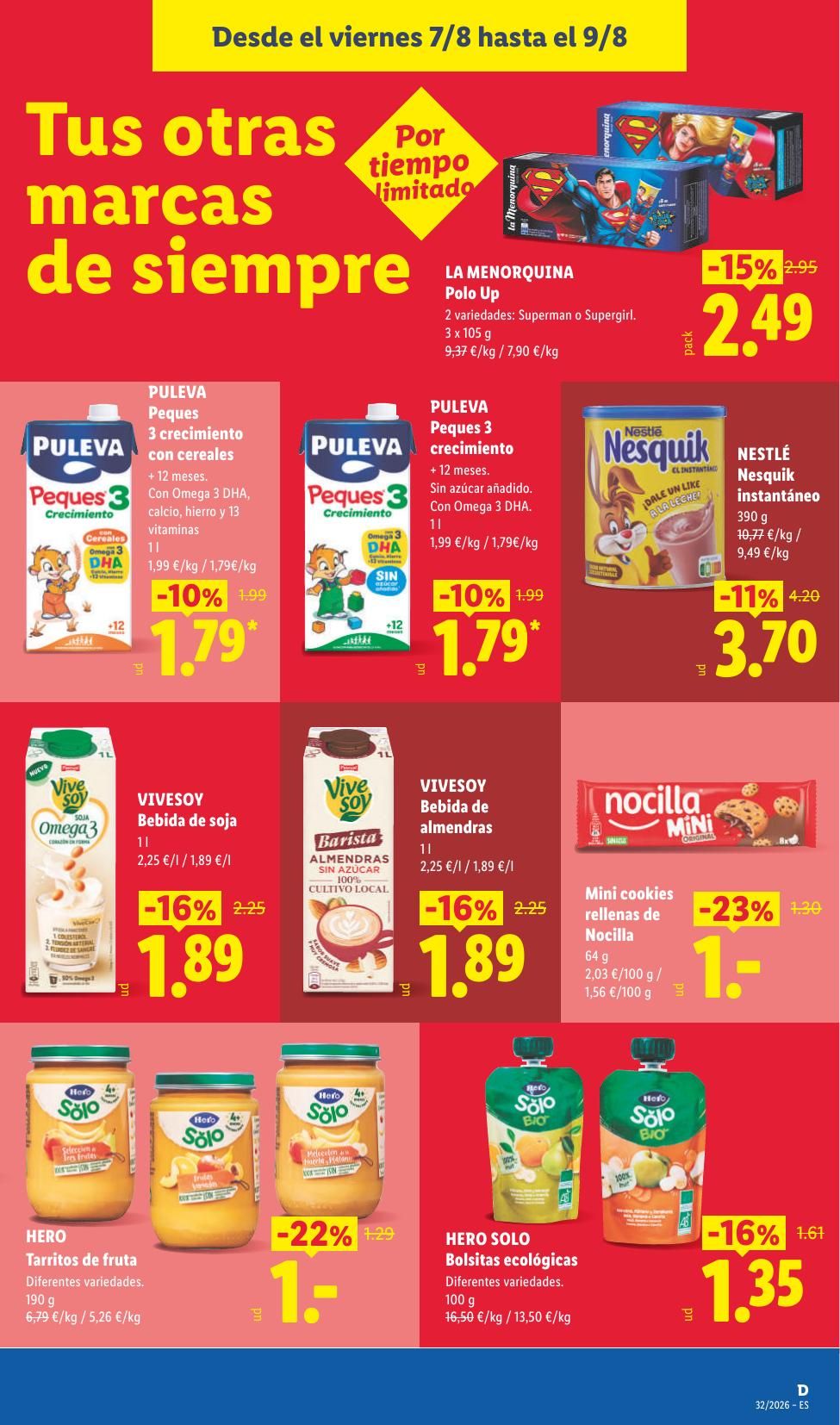Folleto Lidl Alimentación · 3 de agosto de 2026 – 9 de agosto de 2026 — Página 55