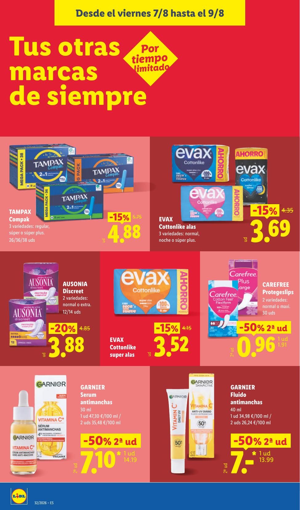 Folleto Lidl Alimentación · 3 de agosto de 2026 – 9 de agosto de 2026 — Página 56