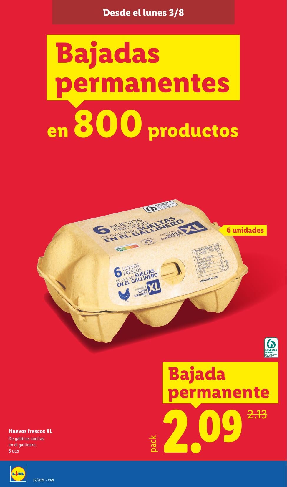 Folleto Lidl Alimentación · 3 de agosto de 2026 – 9 de agosto de 2026 — Página 2