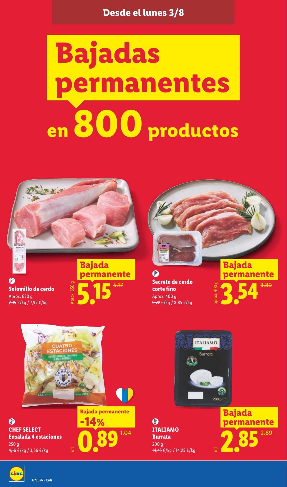 Folleto Lidl Alimentación · 3 de agosto de 2026 – 9 de agosto de 2026 — Página 4