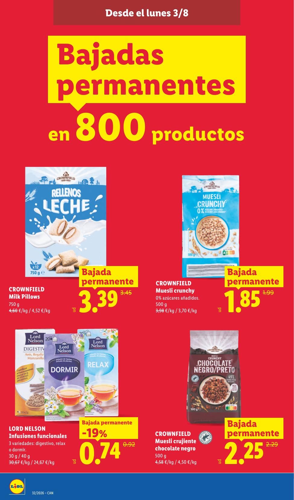 Folleto Lidl Alimentación · 3 de agosto de 2026 – 9 de agosto de 2026 — Página 8