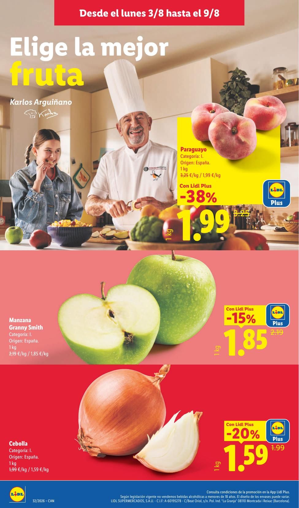 Folleto Lidl Alimentación · 3 de agosto de 2026 – 9 de agosto de 2026 — Página 10