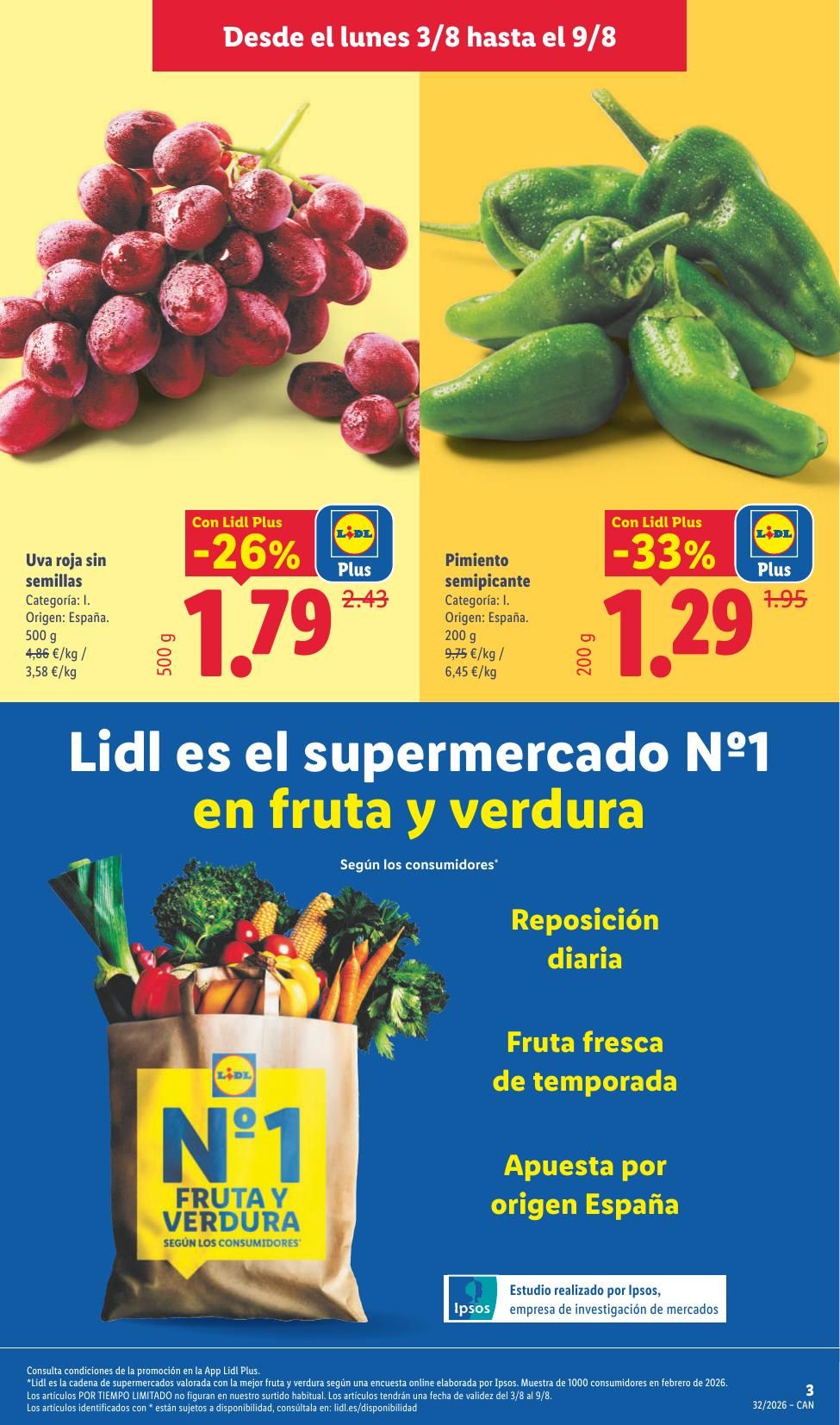 Folleto Lidl Alimentación · 3 de agosto de 2026 – 9 de agosto de 2026 — Página 11