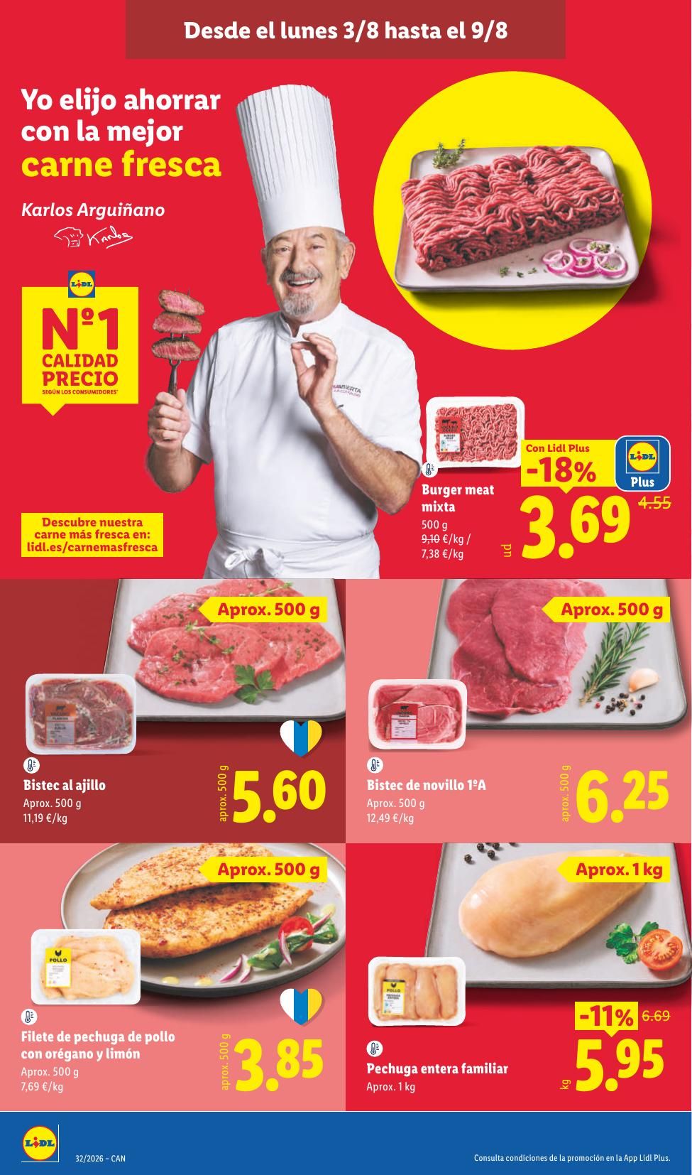 Folleto Lidl Alimentación · 3 de agosto de 2026 – 9 de agosto de 2026 — Página 16