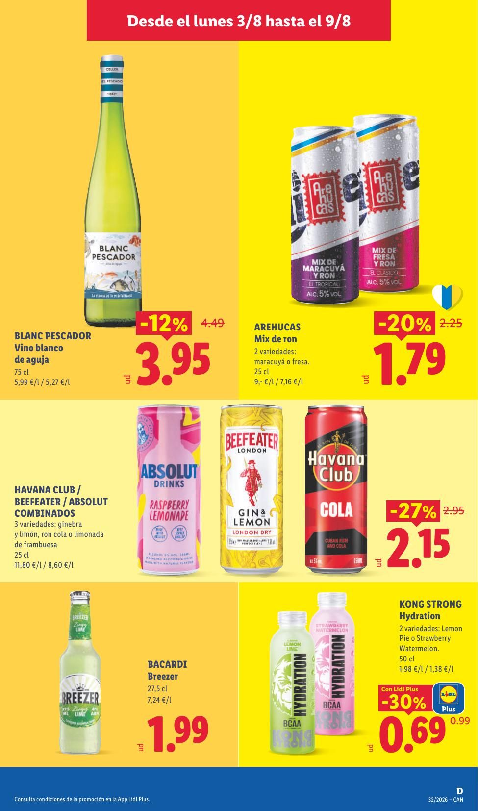 Folleto Lidl Alimentación · 3 de agosto de 2026 – 9 de agosto de 2026 — Página 29