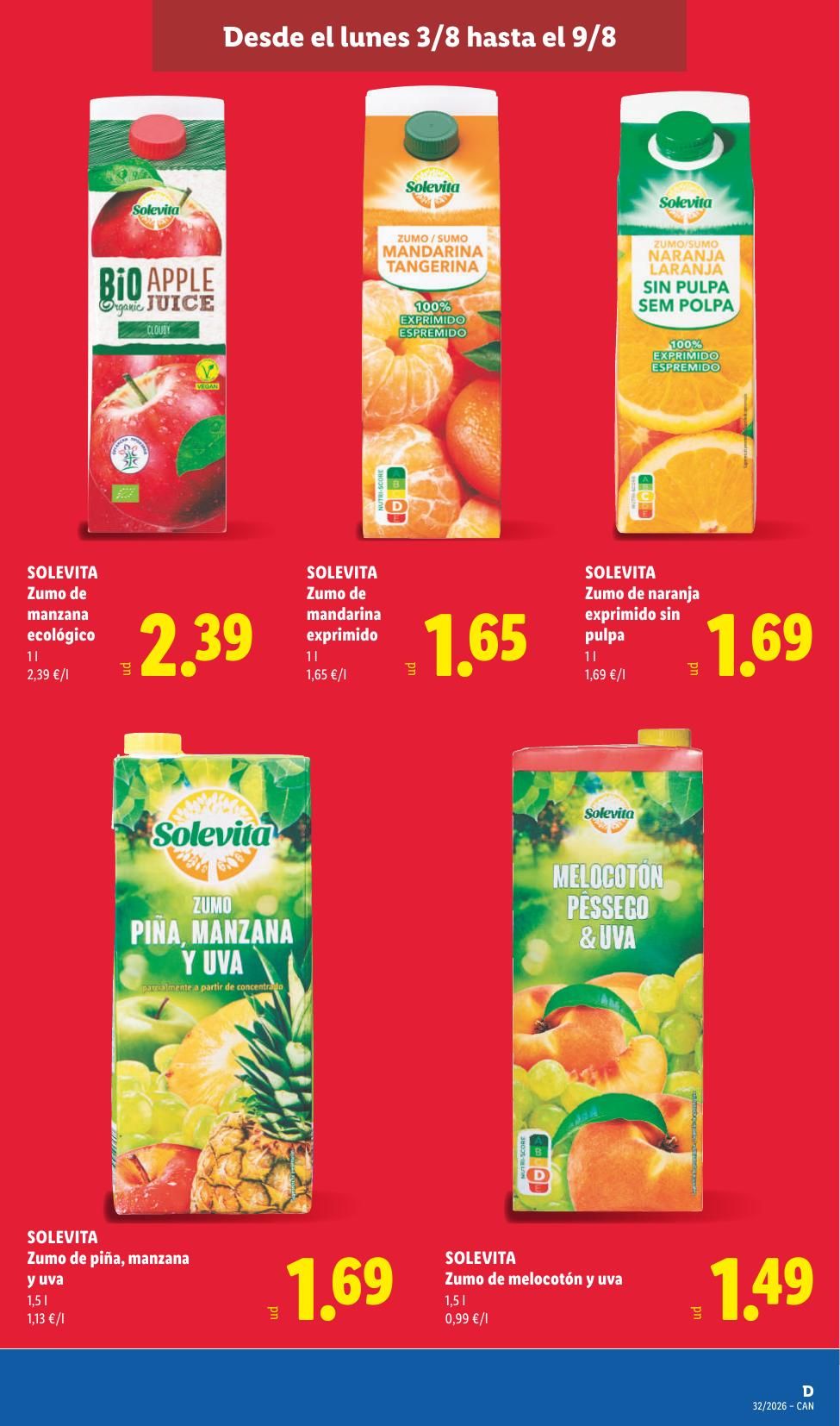 Folleto Lidl Alimentación · 3 de agosto de 2026 – 9 de agosto de 2026 — Página 31