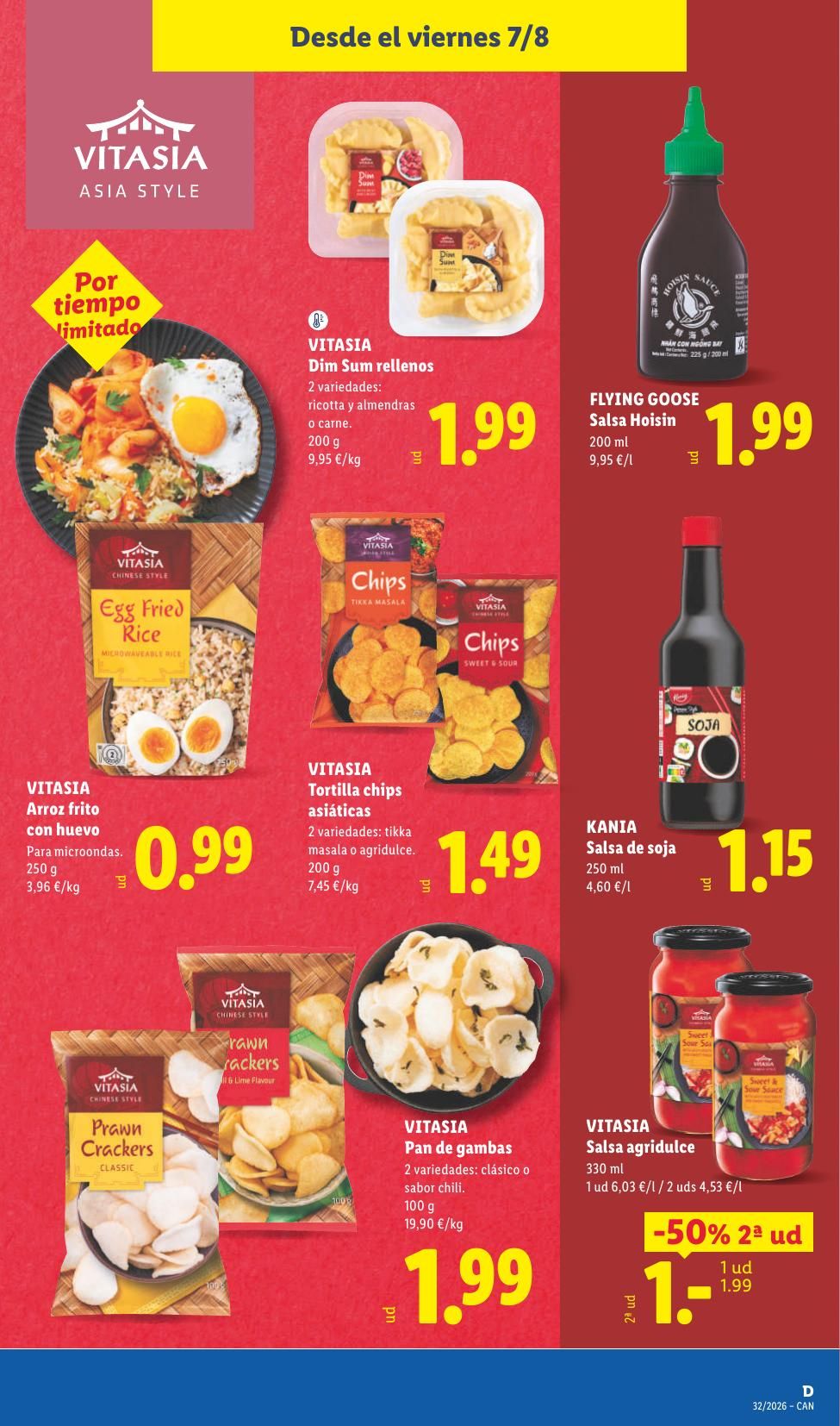 Folleto Lidl Alimentación · 3 de agosto de 2026 – 9 de agosto de 2026 — Página 51