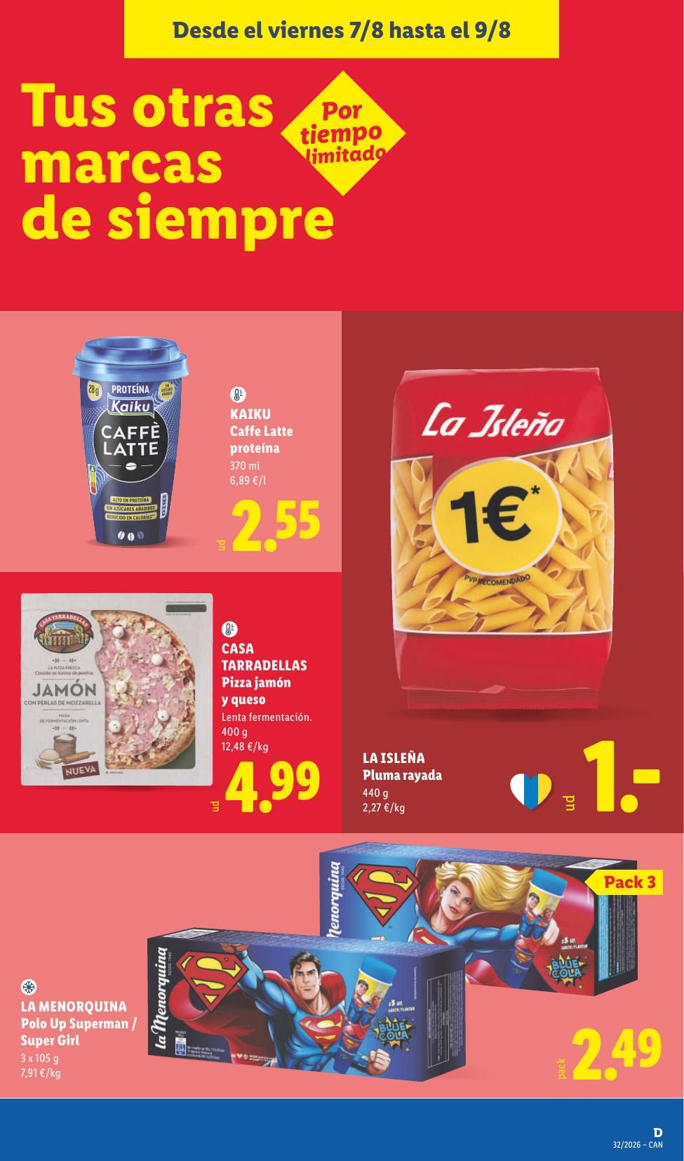 Folleto Lidl Alimentación · 3 de agosto de 2026 – 9 de agosto de 2026 — Página 55