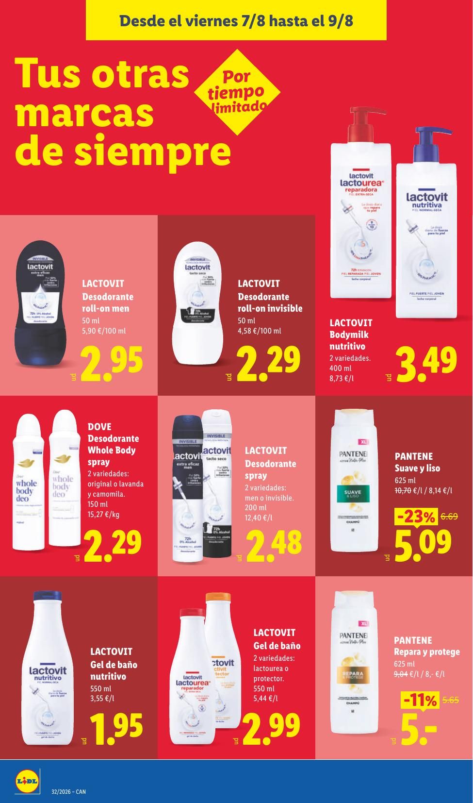 Folleto Lidl Alimentación · 3 de agosto de 2026 – 9 de agosto de 2026 — Página 60
