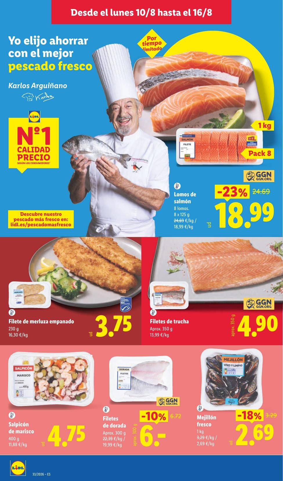 Folleto Lidl Alimentación · 10 de agosto de 2026 – 16 de agosto de 2026 — Página 8