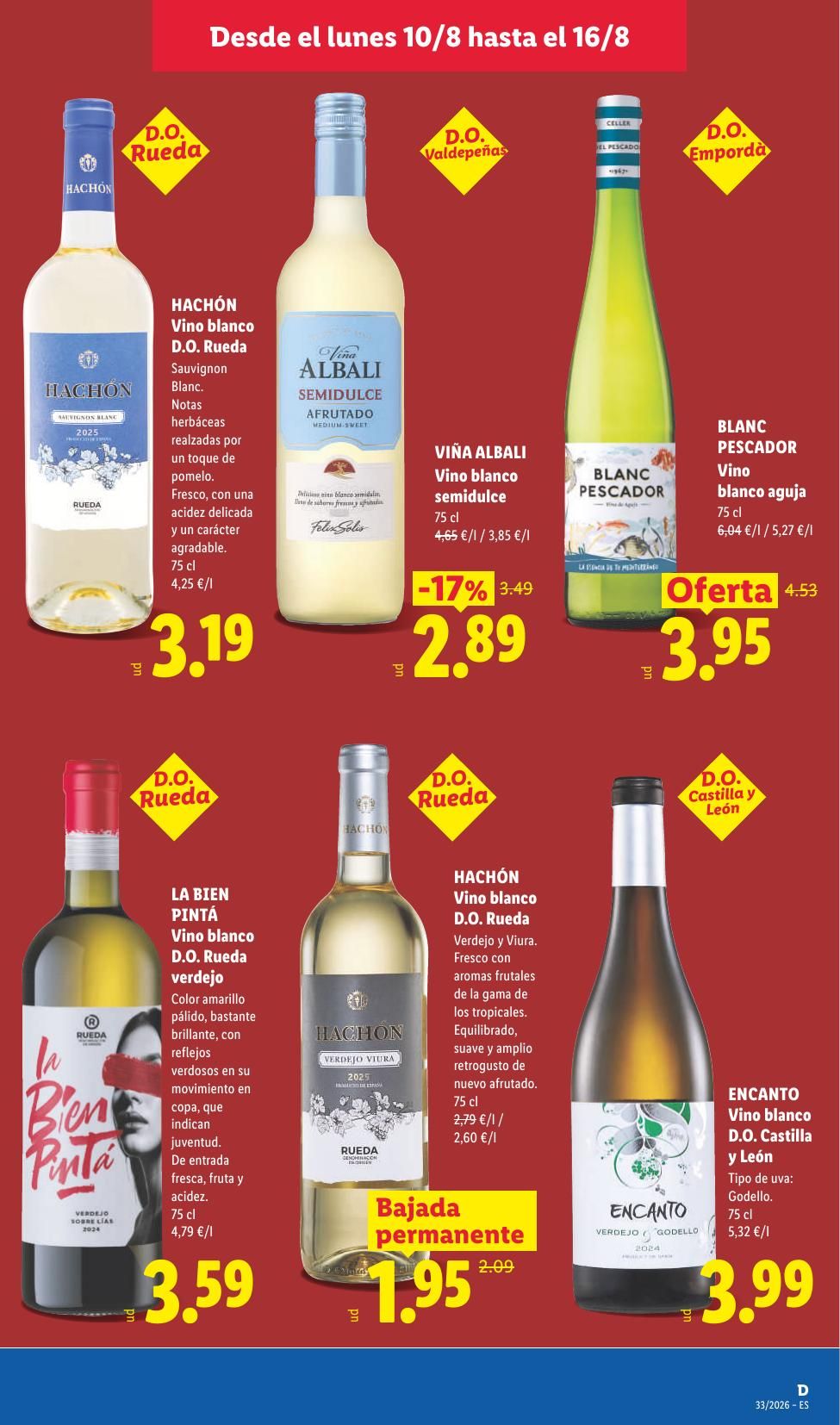 Folleto Lidl Alimentación · 10 de agosto de 2026 – 16 de agosto de 2026 — Página 17