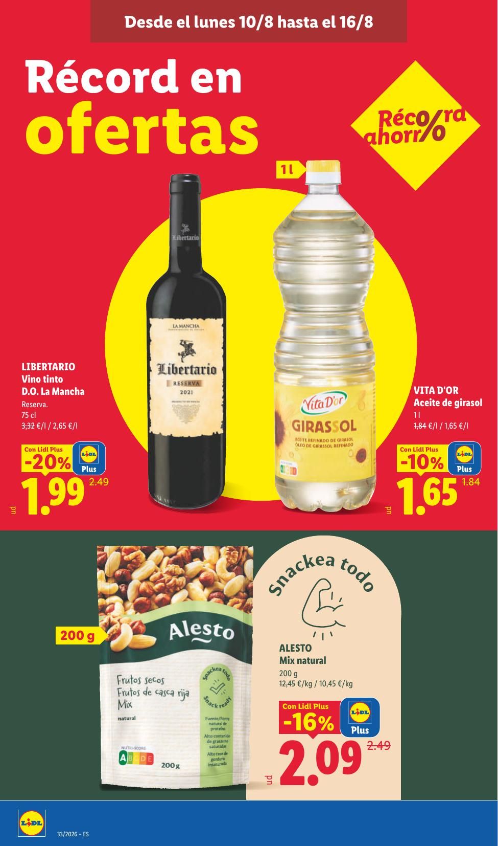 Folleto Lidl Alimentación · 10 de agosto de 2026 – 16 de agosto de 2026 — Página 22