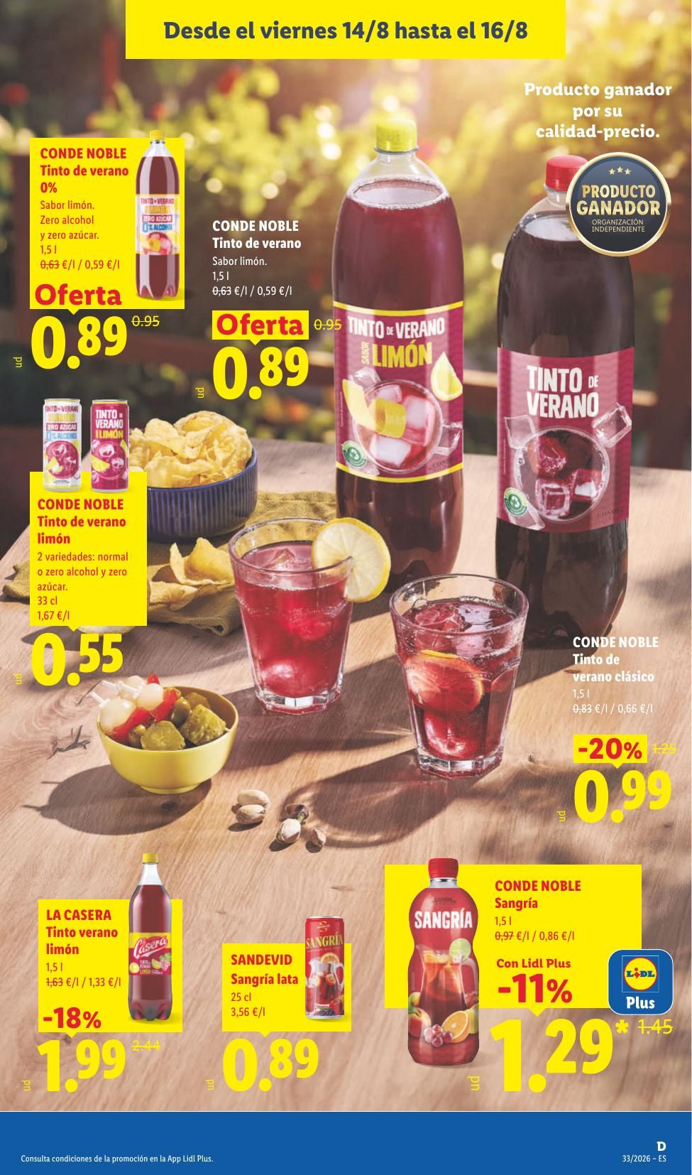 Folleto Lidl Alimentación · 10 de agosto de 2026 – 16 de agosto de 2026 — Página 51