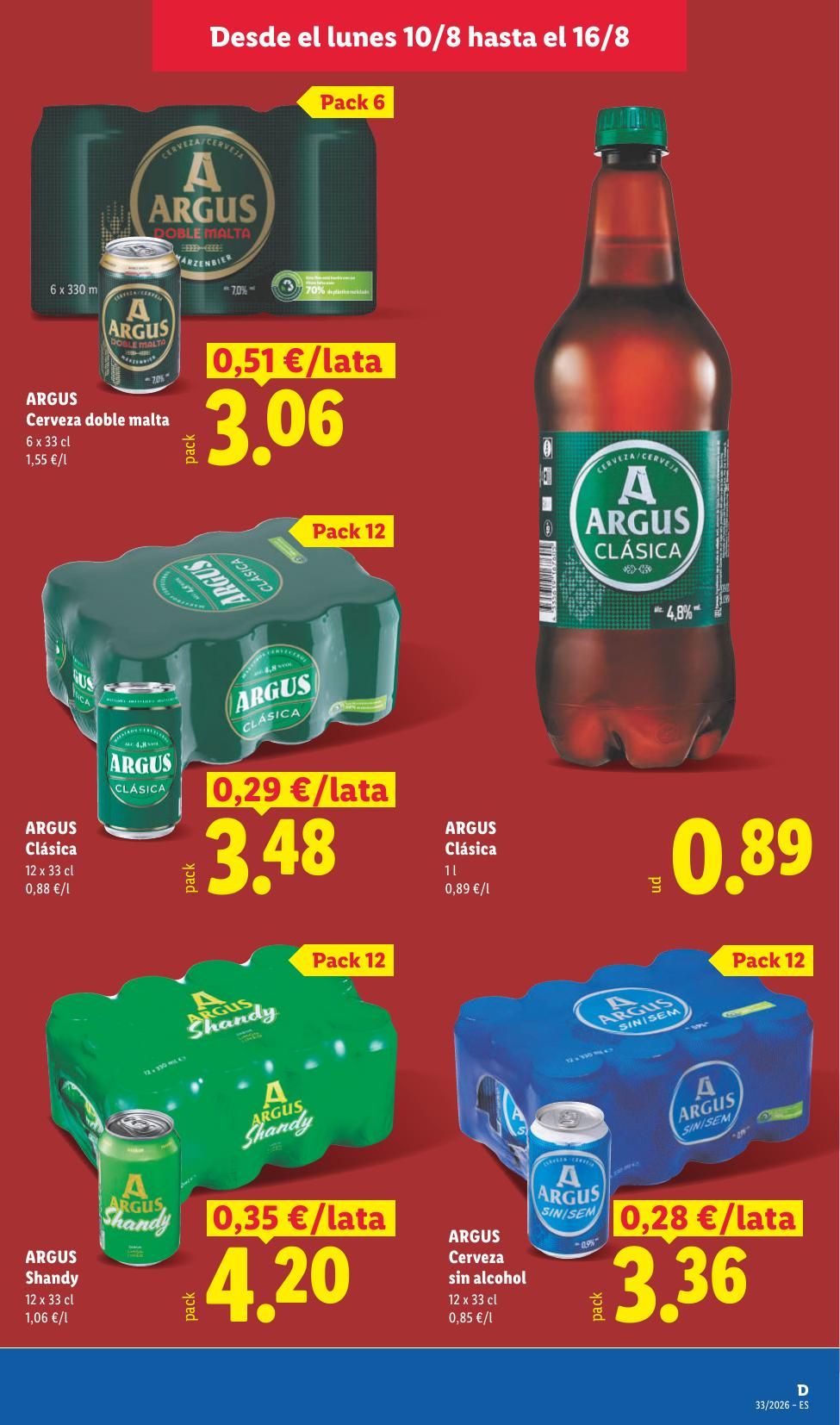 Folleto Lidl Alimentación · 10 de agosto de 2026 – 16 de agosto de 2026 — Página 33