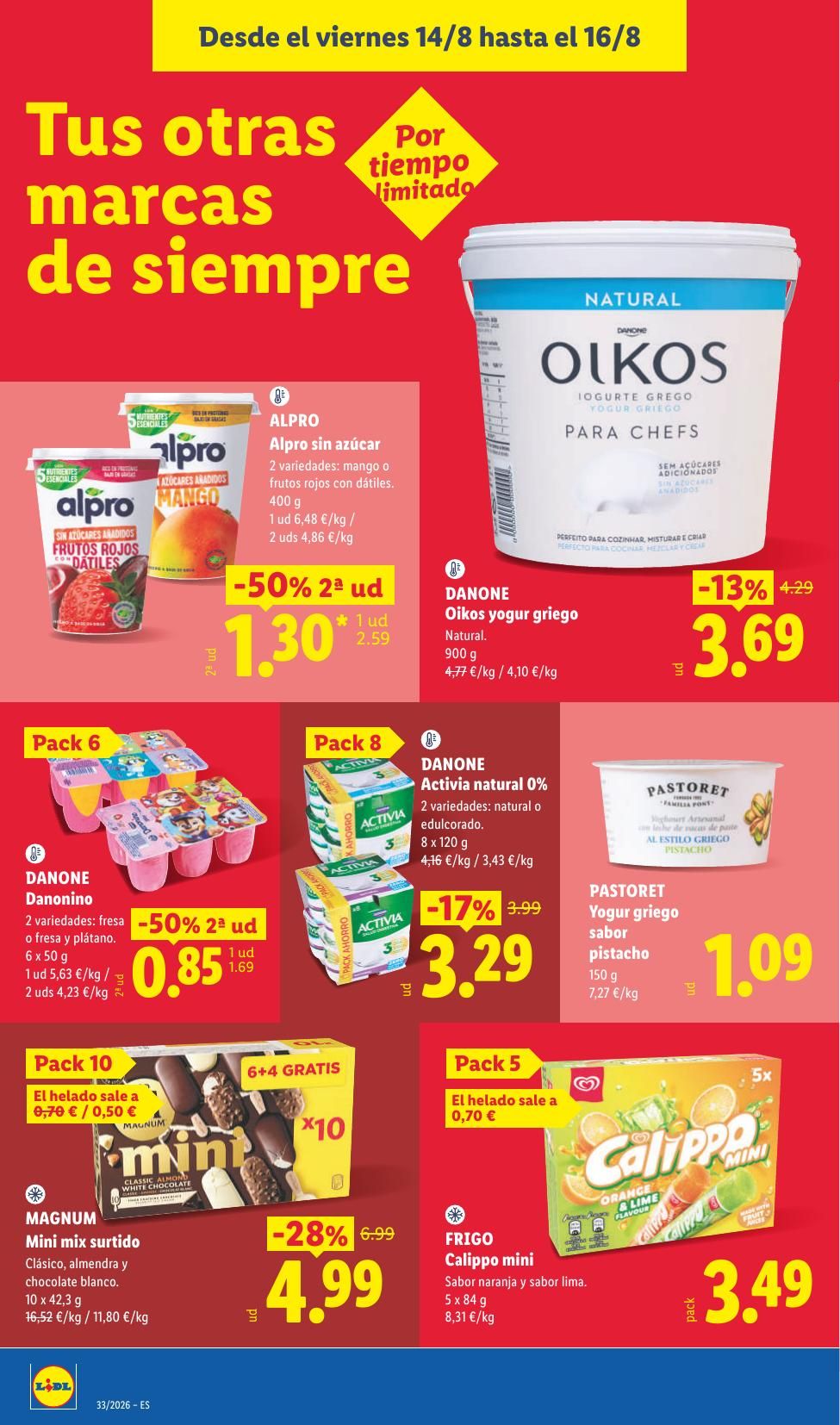 Folleto Lidl Alimentación · 10 de agosto de 2026 – 16 de agosto de 2026 — Página 54