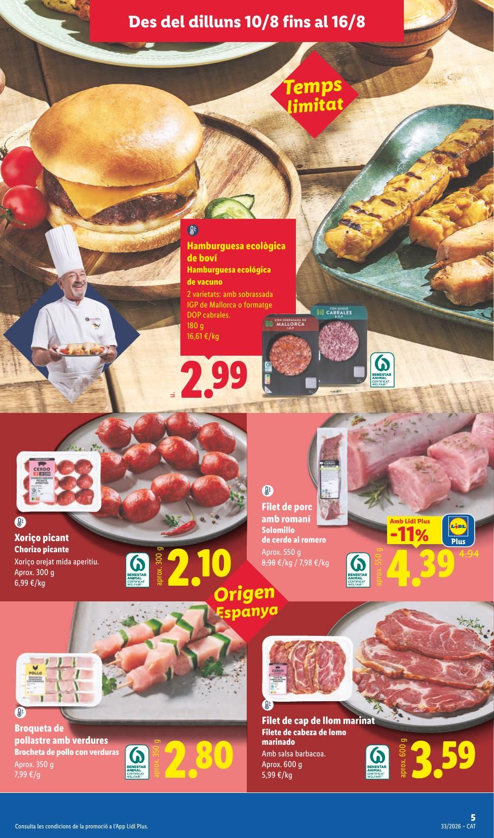 Folleto Lidl Alimentación · 10 de agosto de 2026 – 16 de agosto de 2026 — Página 7