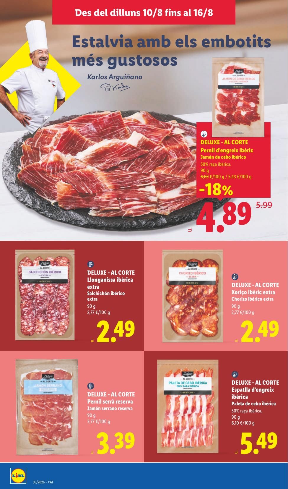 Folleto Lidl Alimentación · 10 de agosto de 2026 – 16 de agosto de 2026 — Página 10