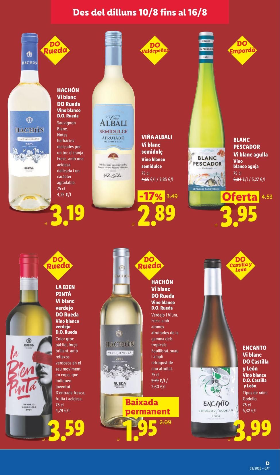 Folleto Lidl Alimentación · 10 de agosto de 2026 – 16 de agosto de 2026 — Página 17