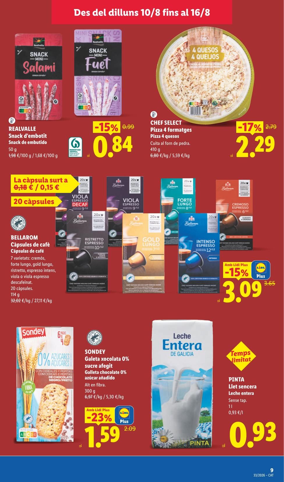 Folleto Lidl Alimentación · 10 de agosto de 2026 – 16 de agosto de 2026 — Página 23