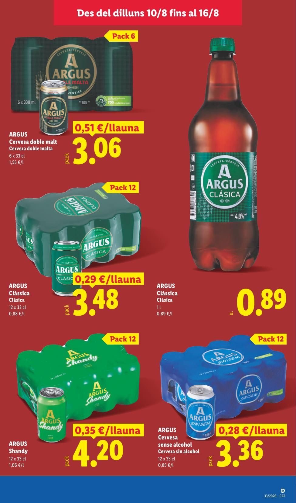 Folleto Lidl Alimentación · 10 de agosto de 2026 – 16 de agosto de 2026 — Página 33