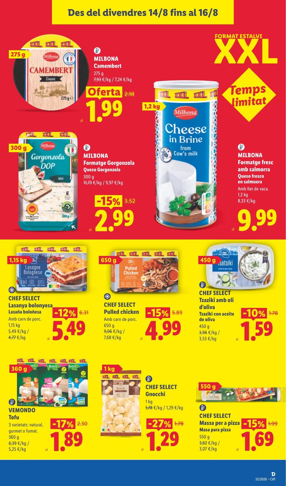 Folleto Lidl Alimentación · 10 de agosto de 2026 – 16 de agosto de 2026 — Página 39