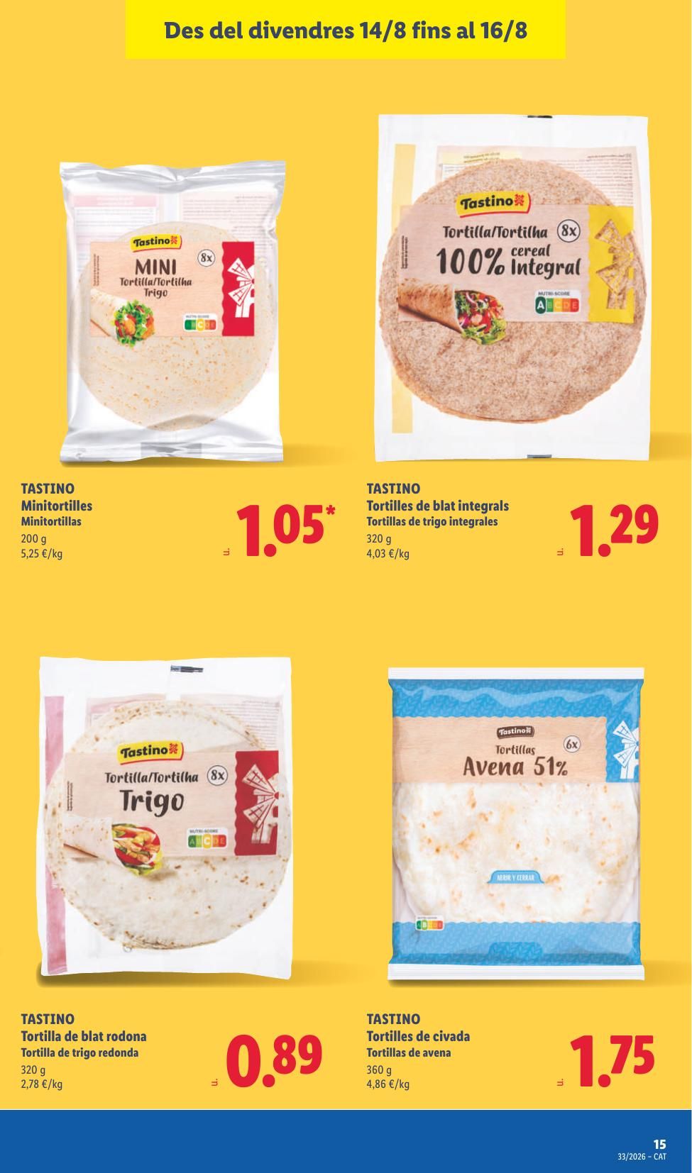 Folleto Lidl Alimentación · 10 de agosto de 2026 – 16 de agosto de 2026 — Página 47