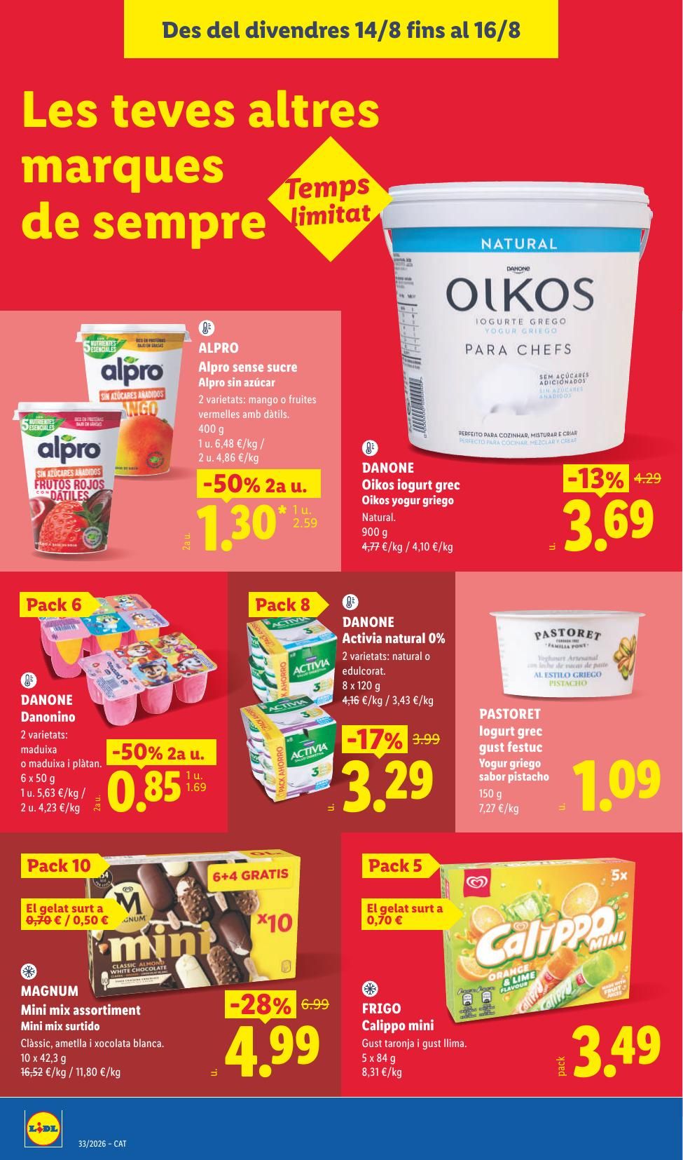 Folleto Lidl Alimentación · 10 de agosto de 2026 – 16 de agosto de 2026 — Página 54