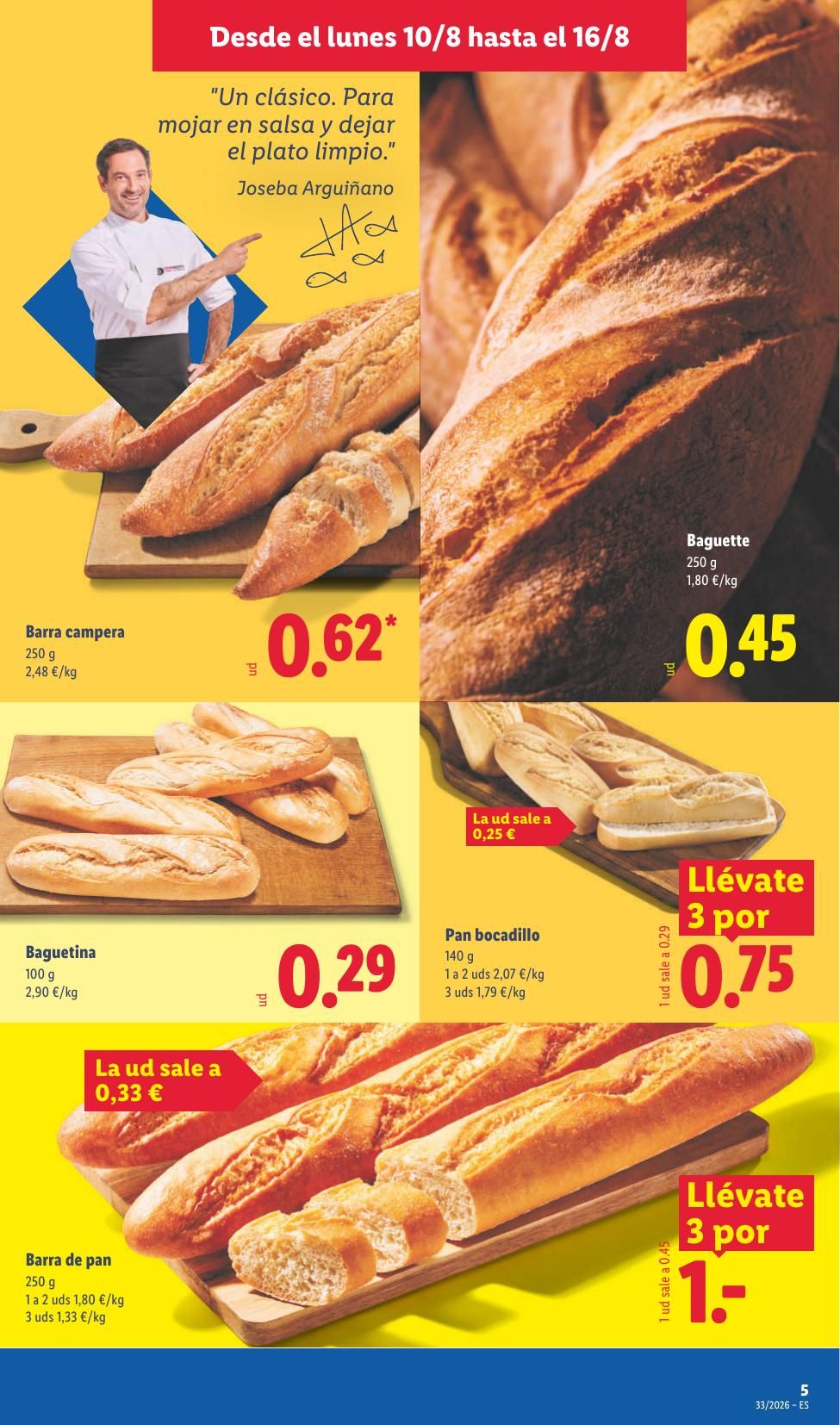 Folleto Lidl Alimentación · 10 de agosto de 2026 – 16 de agosto de 2026 — Página 5