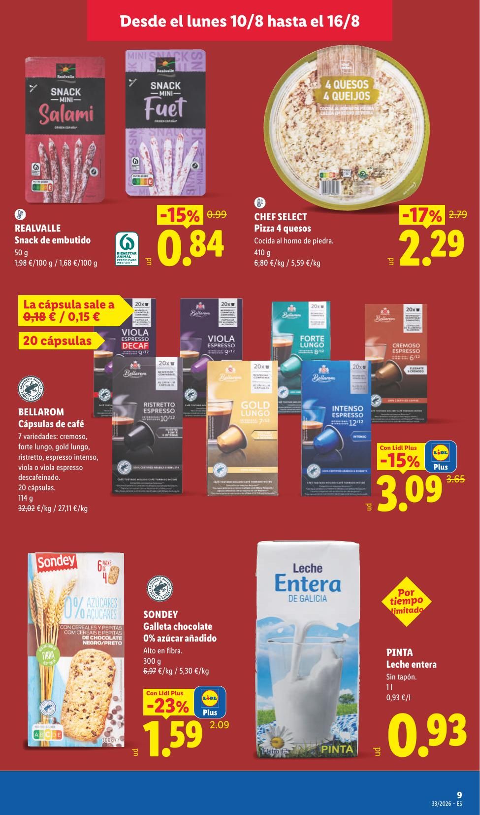 Folleto Lidl Alimentación · 10 de agosto de 2026 – 16 de agosto de 2026 — Página 23