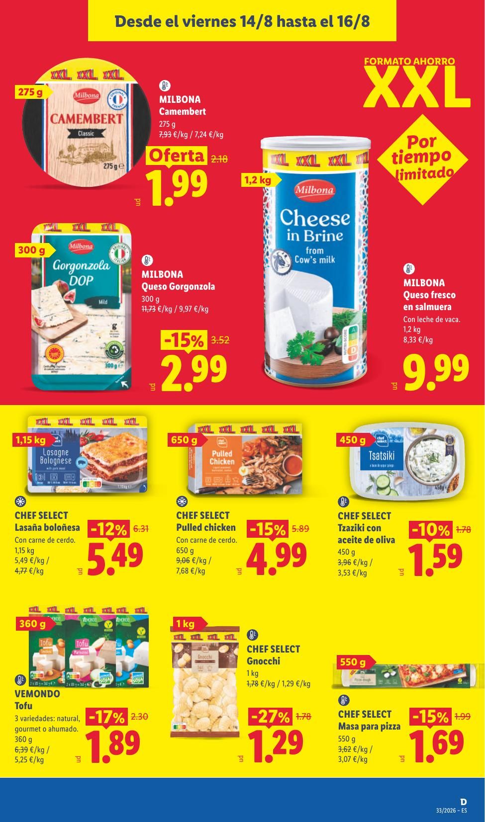 Folleto Lidl Alimentación · 10 de agosto de 2026 – 16 de agosto de 2026 — Página 39