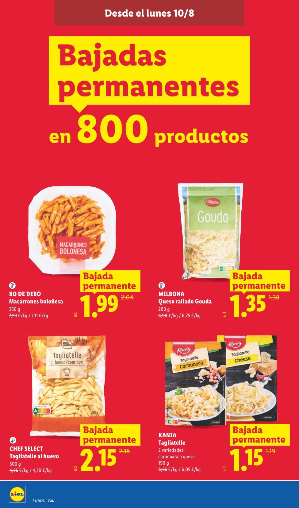 Folleto Lidl Alimentación · 10 de agosto de 2026 – 16 de agosto de 2026 — Página 4