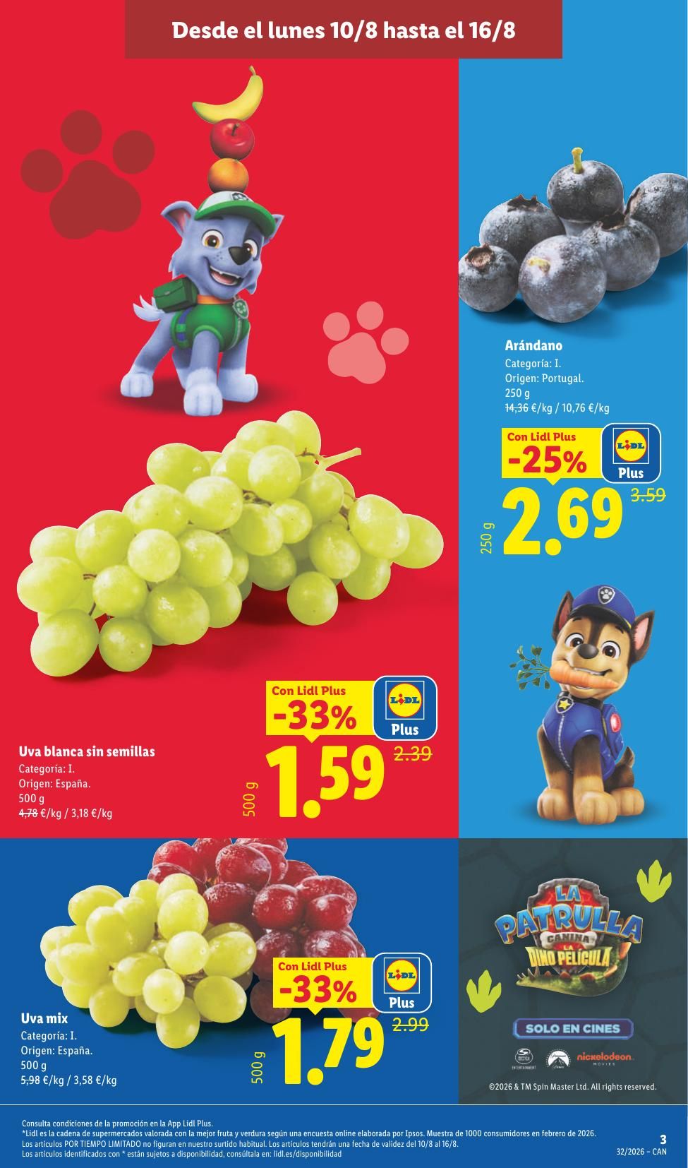 Folleto Lidl Alimentación · 10 de agosto de 2026 – 16 de agosto de 2026 — Página 7
