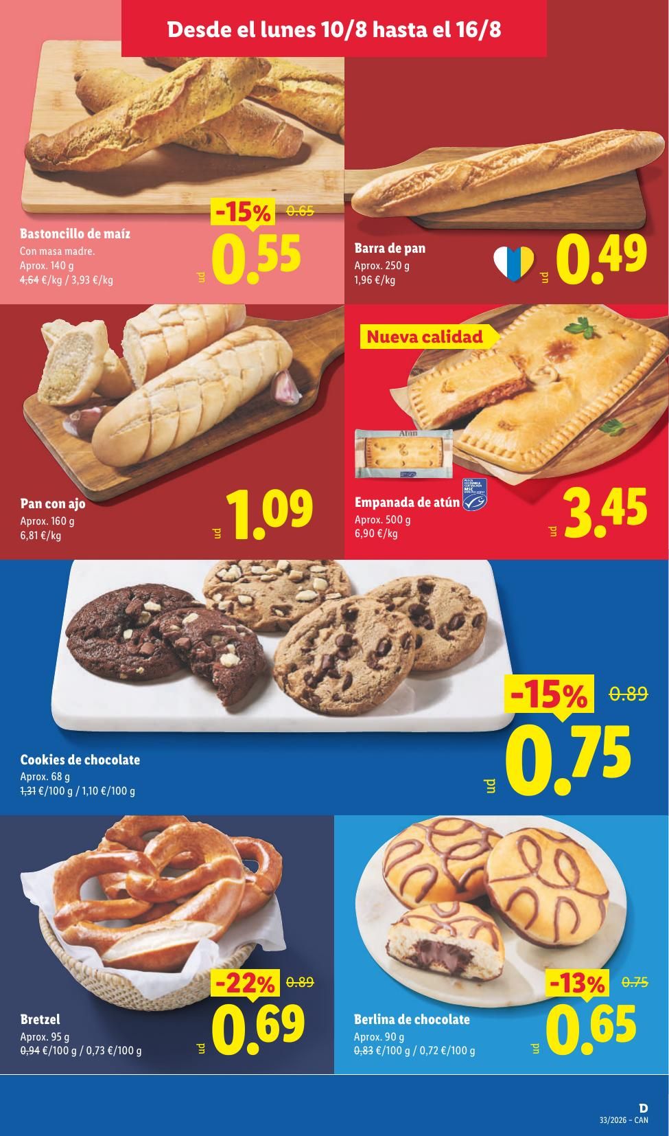 Folleto Lidl Alimentación · 10 de agosto de 2026 – 16 de agosto de 2026 — Página 9